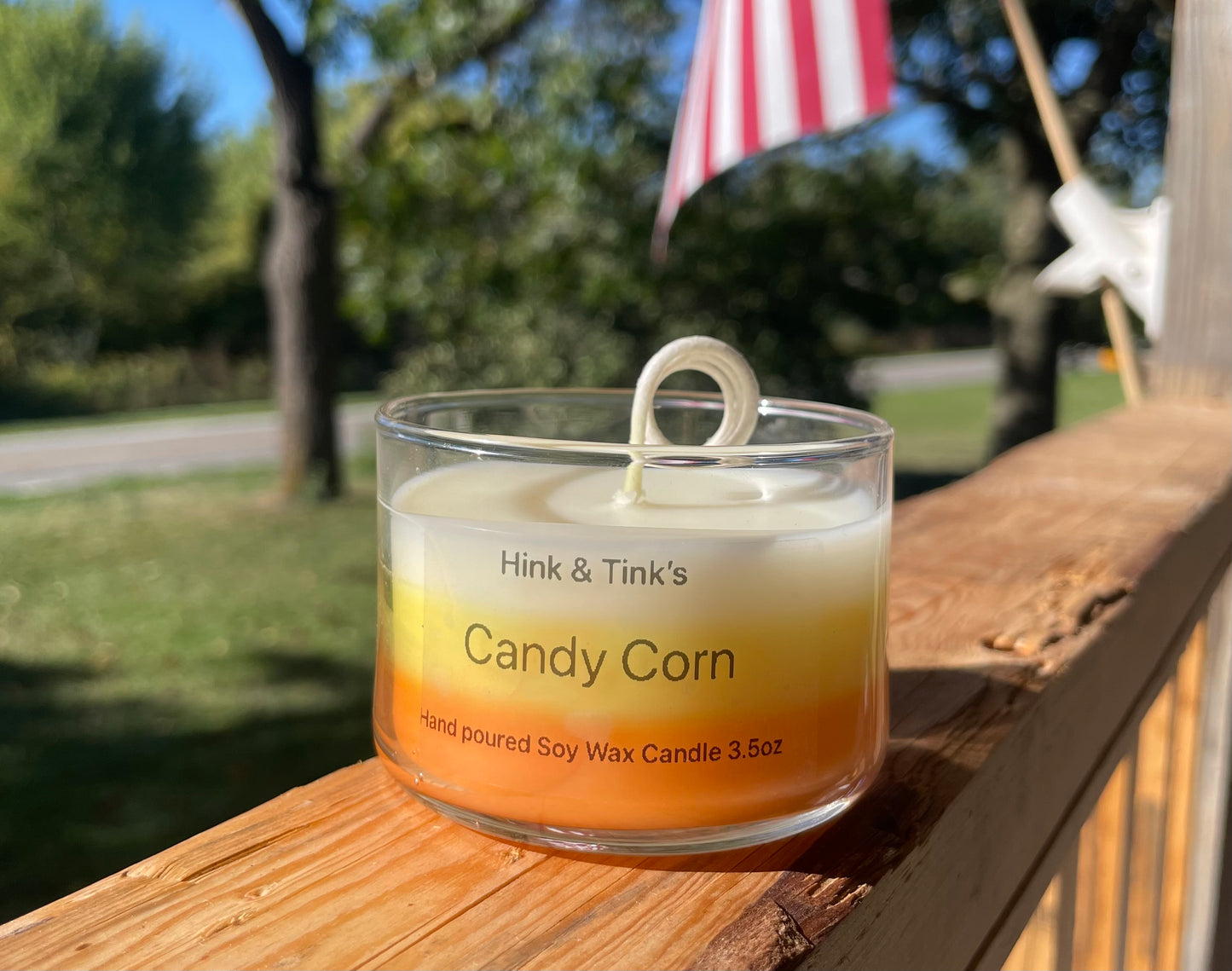 Candy Corn 3.5oz Soy Candle