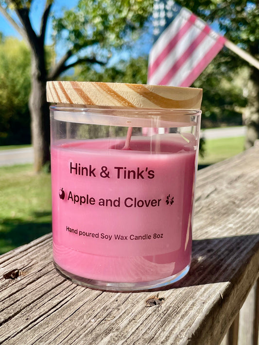 Apple and Clover 8oz Soy Candle