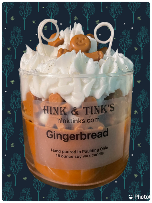 19 ounce 3 Wick Gingerbread soy wax candle