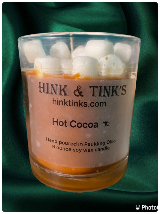 8 ounce Hot Cocoa soy wax candle